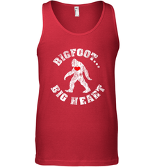 Bigfoot Heart Valentine's Day Lover Art Graphics Great Gift Men's Tank Top Men's Tank Top - trendytshirts1