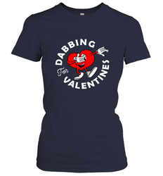 Dabbing Heart For Valentine's Day Art Graphics Heart Gift Women's T-Shirt