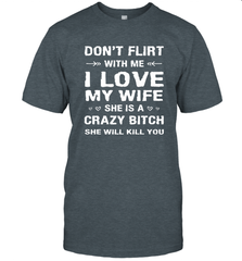 Don't Flirt With Me I Love Wife Valentine's Day Husband Gift Men's T-Shirt Men's T-Shirt - trendytshirts1