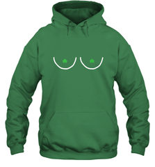 Boob St Patricks Day Nips Feminist Funny Fitted Hooded Sweatshirt Hooded Sweatshirt - trendytshirts1