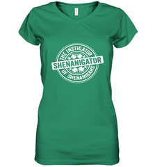 Shenanigator St Patrick's Day Shenanigans Instigator Women's V-Neck T-Shirt Women's V-Neck T-Shirt - trendytshirts1