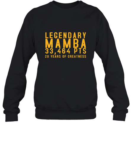 Black Mamba Legendary Mamba Out Farewell Tribute Crewneck Sweatshirt Crewneck Sweatshirt / Black / S Crewneck Sweatshirt - trendytshirts1