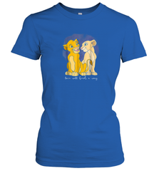 Disney Lion King Simba Nala Love Valentine's Women Cotton T-Shirt Women Cotton T-Shirt - trendytshirts1