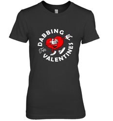 Dabbing Heart For Valentine's Day Art Graphics Heart Gift Women's Premium T-Shirt