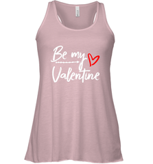 Be My Valentine Cute Love Heart Valentines Day Quote Gift Women's Racerback Tank Women's Racerback Tank - trendytshirts1