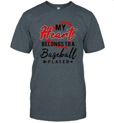 My Heart Belongs To A Baseball Player Valentines Day Gift Men's T-Shirt Men's T-Shirt - trendytshirts1