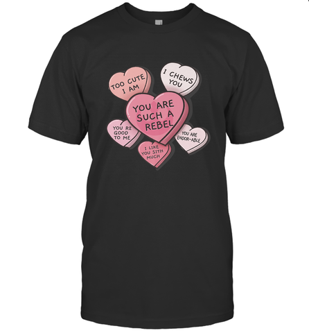 Star Wars Valentines Candy Heart Quotes Men's T-Shirt Men's T-Shirt / Black / S Men's T-Shirt - trendytshirts1