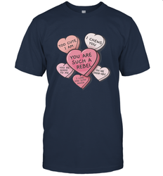 Star Wars Valentines Candy Heart Quotes Men's T-Shirt