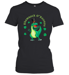 T Rex Dinosaur St. Patrick's Day Irish Funny Women's T-Shirt