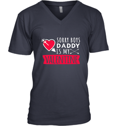 Kids Funny Valentine's Day Present For Your Little Girl, Daughter Men's V-Neck