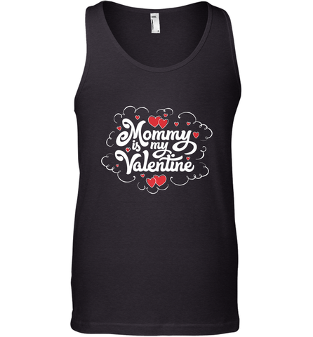 Mommy Is My Valentine's Day Art Graphics Heart Lover Gift Men's Tank Top Men's Tank Top / Black / XS Men's Tank Top - trendytshirts1