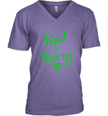 Bad and Boozy , St Patricks Day Beer Drinking Men's V-Neck Men's V-Neck - trendytshirts1