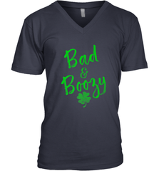 Bad and Boozy , St Patricks Day Beer Drinking Men's V-Neck Men's V-Neck - trendytshirts1