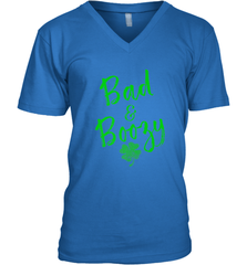 Bad and Boozy , St Patricks Day Beer Drinking Men's V-Neck Men's V-Neck - trendytshirts1