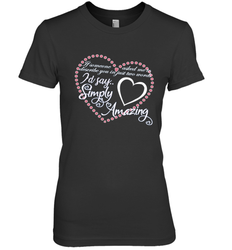 Describe your lover in two words symply amazing Valentine Women's Premium T-Shirt