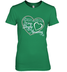 Describe your lover in two words symply amazing Valentine Women's Premium T-Shirt