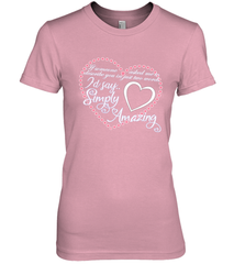 Describe your lover in two words symply amazing Valentine Women's Premium T-Shirt Women's Premium T-Shirt - trendytshirts1
