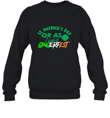 Ginger Redhead Irish Drinking St Patricks Day Crewneck Sweatshirt Crewneck Sweatshirt - trendytshirts1