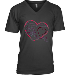 Describe your lover in two words symply...amazing valentine T shirt Men's V-Neck