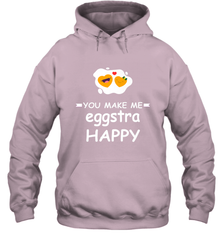 You Make Me Eggstra happy,Funny Valentine His and Her Couple Hooded Sweatshirt Hooded Sweatshirt - trendytshirts1