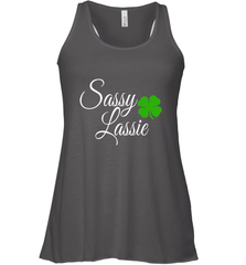 Sassy Lassie St Patty day Women's Racerback Tank Women's Racerback Tank - trendytshirts1