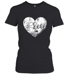 Love Valentines Day Heart Vintage Gift For Men Women Women's T-Shirt
