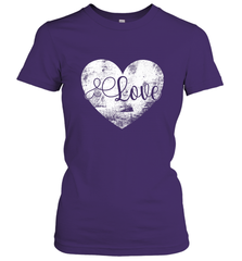 Love Valentines Day Heart Vintage Gift For Men Women Women's T-Shirt Women's T-Shirt - trendytshirts1