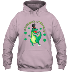 T Rex Dinosaur St. Patrick's Day Irish Funny Hooded Sweatshirt Hooded Sweatshirt - trendytshirts1