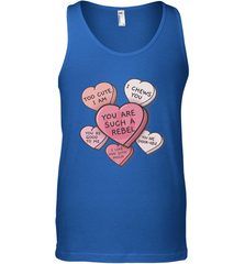 Star Wars Valentines Candy Heart Quotes Men's Tank Top Men's Tank Top - trendytshirts1