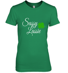 Sassy Lassie St Patty day Women's Premium T-Shirt