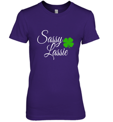 Sassy Lassie St Patty day Women's Premium T-Shirt Women's Premium T-Shirt - trendytshirts1