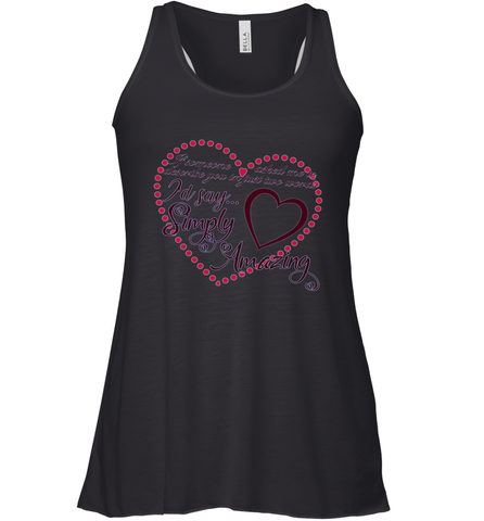 Describe your lover in two words symply...amazing valentine T shirt Women's Racerback Tank Women's Racerback Tank / Black / XS Women's Racerback Tank - trendytshirts1