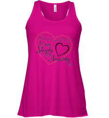 Describe your lover in two words symply...amazing valentine T shirt Women's Racerback Tank Women's Racerback Tank - trendytshirts1