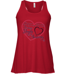 Describe your lover in two words symply...amazing valentine T shirt Women's Racerback Tank Women's Racerback Tank - trendytshirts1