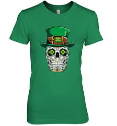 Sugar Skull Leprechaun T Shirt St Patricks Day Women Men Women's Premium T-Shirt