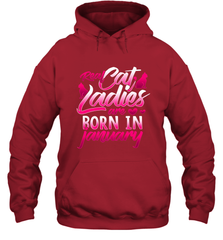 Cat Lady Born In January Cat Lover Birthday Gift For Hooded Sweatshirt Hooded Sweatshirt - trendytshirts1