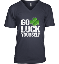 Go Luck Yourself TShirt St. Patrick's Day Men's V-Neck