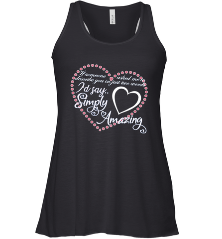 Describe your lover in two words symply amazing Valentine Women's Racerback Tank Women's Racerback Tank / Black / XS Women's Racerback Tank - trendytshirts1