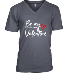 Be My Valentine Cute Love Heart Valentines Day Quote Gift Men's V-Neck Men's V-Neck - trendytshirts1