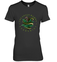 The Green Mamba, Cannabist, Weed Grower Pot Smoker Women's Premium T-Shirt