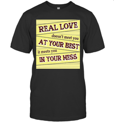 Real love funny quotes for valentine (2) Men's T-Shirt Men's T-Shirt - trendytshirts1