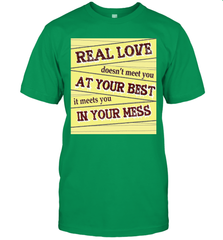 Real love funny quotes for valentine (2) Men's T-Shirt Men's T-Shirt - trendytshirts1