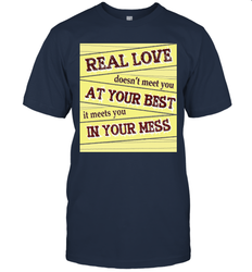 Real love funny quotes for valentine (2) Men's T-Shirt