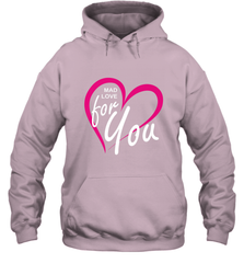 Pink Heart Valentine's Day Gifts Boyfriend Girlfriend Love Hooded Sweatshirt Hooded Sweatshirt - trendytshirts1